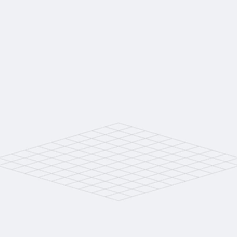 180mm Geometrik Grid Panel — Sağ Açı Görünümü